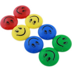 Σετ Μαγνητάκια ψυγείου smile 8 τεμαχίων σε στρογγυλό σχήμα, 4x4x1 cm - Aria Trade