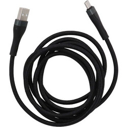 Καλώδιο Φόρτισης Tune TechFlex Braided USB-A σε USB-C 18W 1.5m - Black