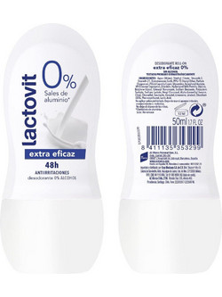 Lactovit Original 0% Αποσμητικό Roll On 48h Χωρίς Αλουμίνιο 50ml