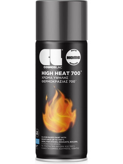 Cosmoslac High Heat Σπρέι Βαφής Θερμοκρασίας Ασημί 400ml