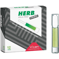Vican Herb Micro Filter Στριφτό 12 τμχ