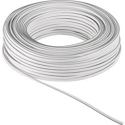 Powertech καλώδιο ήχου 2x 0.50mm CAB-SP021, CCA, 10m, λευκό
