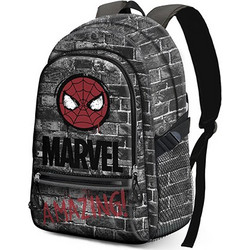 Karactermania Marvel Amazing Spider-Man Σχολική Τσάντα Πλάτης Δημοτικού Γκρι 06000
