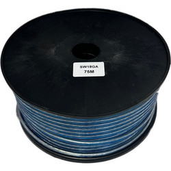 Bizzar SW18GA Καλώδιο Ηχείου Μπλε/ Άσπρο 2x 1,2mm (18 Gauge) Σε Κουλούρα 75μ