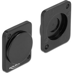 DELOCK κάλυμμα 86791 για D-Type υποδοχές μεταλλικό σε μαύρο χρώμα - 86791