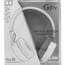 GJBY GJ-23 Ενσύρματα Ακουστικά On Ear Λευκά