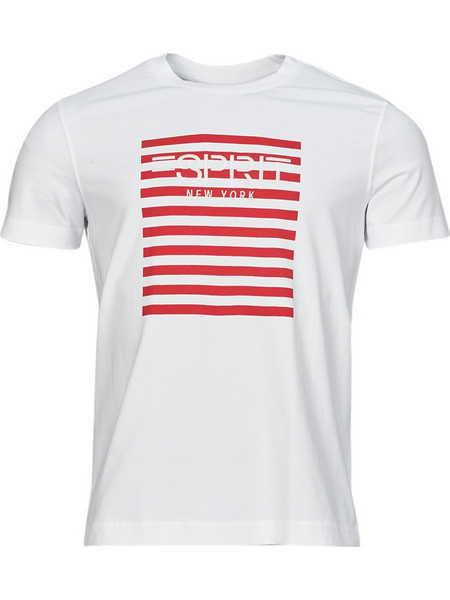 T-shirt με κοντά μανίκια Esprit OCS LOGO STRIPE