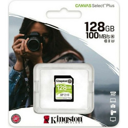 Kingston Canvas Select Plus SDXC 128GB Class 10 U3 V30 UHS-I