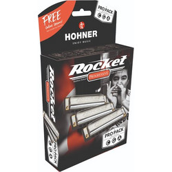 HOHNER Rocket Prorack C,G,A Σετ με 3 Φυσαρμόνικες