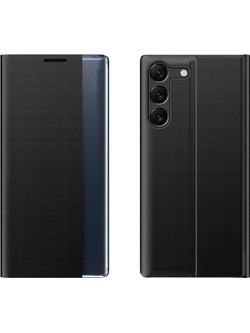 Hurtel Sleep View Flip Cover Black (Xiaomi Poco C65 / Redmi 13C)