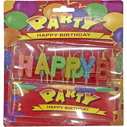 Κεριά Happy Birthday Με Χρυσόσκονη | HOMie - 3768