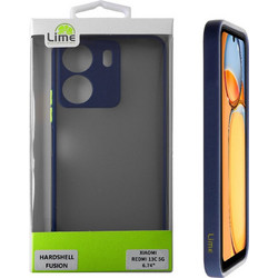 Lime Successories Lime Θηκη Xiaomi Redmi 13C 5G 6.74'' Hardshell Fusion Full Camera Protection Blue With Yellow KEYS