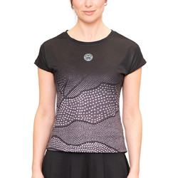Bidi Badu Colortwist Tennis Capsleeve Γυναικείο Αθλητικό T-Shirt Ανθρακί W1620001-BKWH