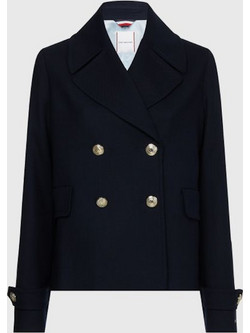 TOMMY HILFIGER DOUBLE BREASTED PEACOAT DESERT SKY...