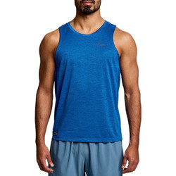 Saucony Stopwatch Singlet Ανδρικό Αθλητικό T-Shirt Μπλε SAM800277-SBH