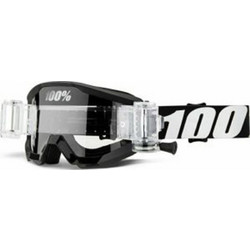Μάσκα 100% Strata Mud Outlaw Black White Clear Lens