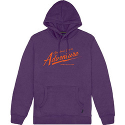 Double Adventure Ανδρικό Φούτερ Fleece με Κουκούλα & Τσέπες Μωβ MTOP-109