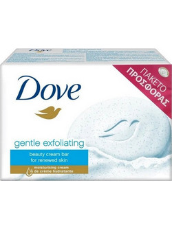 Dove Gentle Exfoliating Beauty Cream Bar Σαπούνι Scrub Σώματος 4x90gr