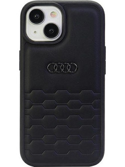Audi GT Synthetic Leather case for iPhone 15 Plus - black
