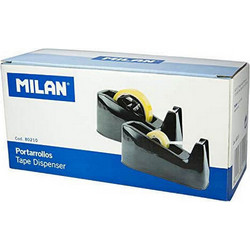 Sellotape Dispenser Milan Adaptor Double 33-66 m Black PVC