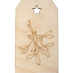 Ξύλινες ετικέτες Rayher γκι 4,8x8,2cm φυσικό (62993505)