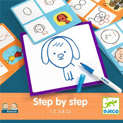 Djeco Step By Step 1,2,3 +amp Co - Ζωγραφική βήμα-βήμα Αριθμοί