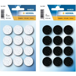 Αυτοκόλλητες Herma Βάσεις Τσόχας 22mm 12τμχ