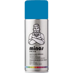 Minos Σπρέι Βαφής RAL5015 Γαλάζιο Ουρανού Gloss 400ml