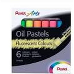 Λαδοπαστέλ Pentel 6 χρωμάτων Fluo PHNF-6