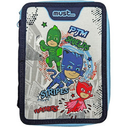 Must Pj Masks Anyone Can Be Hero Κασετίνα Γεμάτη με 2 Θήκες Μπλε 484277