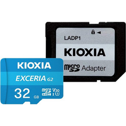 Kioxia Exceria G2 microSDHC 32GB Class 10 U3 V30 UHS-I A1 + Adapter