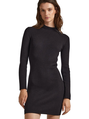 Pepe Jeans Estella Mini Καθημερινό Φόρεμα Μαύρο PL953389-999