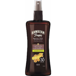 Hawaiian Tropic Protective Dry Λάδι Μαυρίσματος Σώματος SPF30 200ml