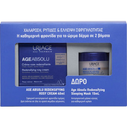 Uriage Age Absolu Redensifying Rosy Cream 40ml + Redensifying Sleeping Mask 15ml