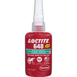 Loctite - 648 Αναεροβικό συγκρατητικό για κυλινδρικά εξαρτήματα, υψηλής θερμοκρασίας 50ml (648)