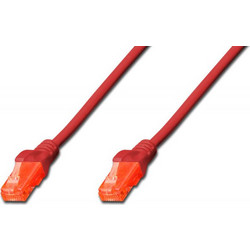 Digitus U/UTP Cat.6 Καλώδιο Δικτύου Ethernet 2m Red DK-1614-020/R