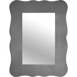 Καθρέπτης τοίχου ξύλινος ασημί 60x80cm Inart 3-95-666-0001