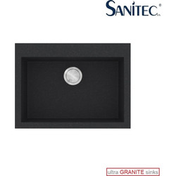 Sanitec Ultra Granite 815 Υποκαθήμενος Νεροχύτης Γρανίτη Ματ Grafite 70x50cm