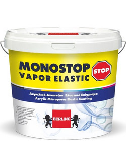 Berling MonoStop Vapor Elastic Ελαστομερές Ακρυλικό Μονωτικό Ταράτσας 10lt