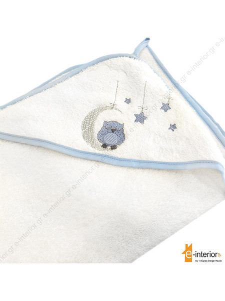 Βρεφική κάπα Dreamy Owl - Blue 80x80 108101009