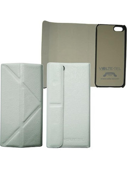 IPH 5/5S PU LEATHER BOOK-STAND WHITE