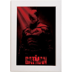 Αφίσα , Pyramid Poster, The Batman (Crepuscular Rays) 61x91,5εκ Κορνίζα Ξύλινη Σε 10 Χρώματα Με Ακρυλικό Τζάμι Άθραυστο K29+PP34894