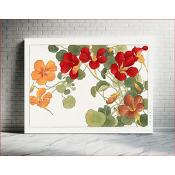 Πίνακας, Nasturtium flower, Japanese woodblock art