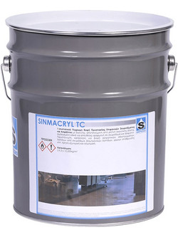 SINTECNO SINMACRYL TC 4KG - ΓΚΡΙ Χρώμα Διαλύτου , Βαφή για απευθείας εφαρμογή σε δάπεδο & άσφαλτο