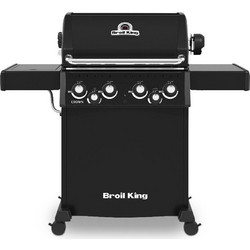 Broil King Crown 480 Ψησταριά Υγραερίου με 4 Εστίες και Πλαϊνό Μάτι 11.4kW Επιφάνειας 65x44cm
