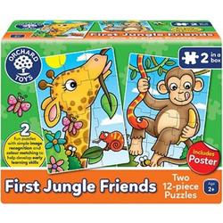 Παιδικό Puzzle Orchard Toys First Jungle Friends 12 Κομμάτια