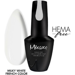Mixcoco Milky White Ημιμόνιμο Βερνίκι Νυχιών για Γαλλικό Μανικιούρ 15ml
