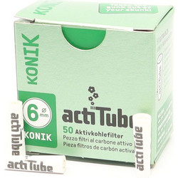 actiTube KONIK 6mm 50 Κωνικά φίλτρα στριφτού ενεργού άνθρακα