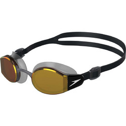 Speedo Mariner Pro Mirror Γυαλάκια Κολύμβησης Ενηλίκων Αντιθαμβωτικά Μαύρα Χρυσά