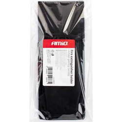 AMiO - Θήκη για Στήριξη Πυροσβεστήρα έως 1 kg από Μαύρο Αδιάβροχο Ύφασμα με Velcro Ταινίες 10,5x27,5cm - 1 Τεμ. (02867 AM)